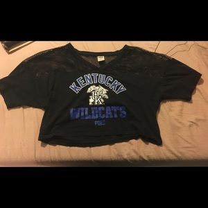 VS PINK football crop top size large